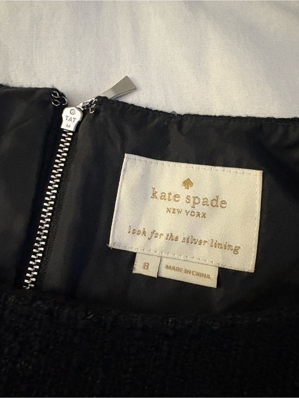 kate spade Black Sparkle Fit-and-Flare Dress - Picture 7 of 7
